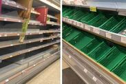 storm ciaran supermarkets empty channel islands