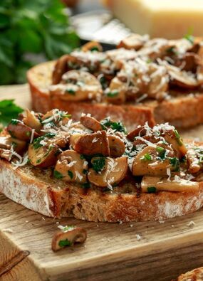 angela rippon mushroom toast recipe