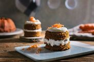 mini carrot cake recipe without eggs butter