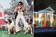 Elvis Presley Christmas at Graceland lighting ceremony