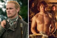 Outlander Sam Heughan topless Jamie Fraser audition