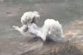 video russia pilot blows up friendly tank