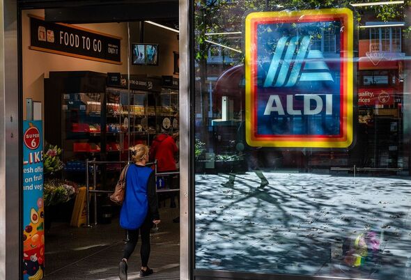 The bizarre fight occured on Tuesday in Hounslow's Aldi