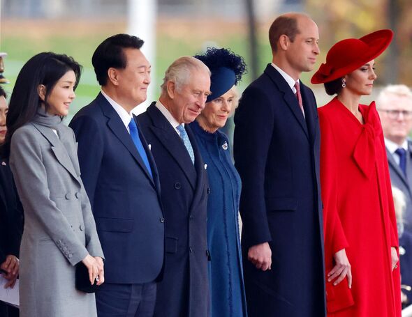 The Royal Family with President of South Korea